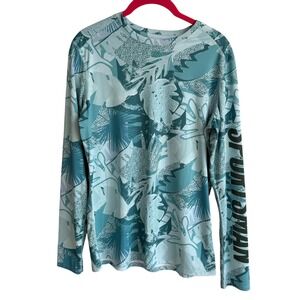 WORLD WIDE SPORTSMAN 3D Cool Angler Ladies Long Sleeve Crew in Coastal Waters, S